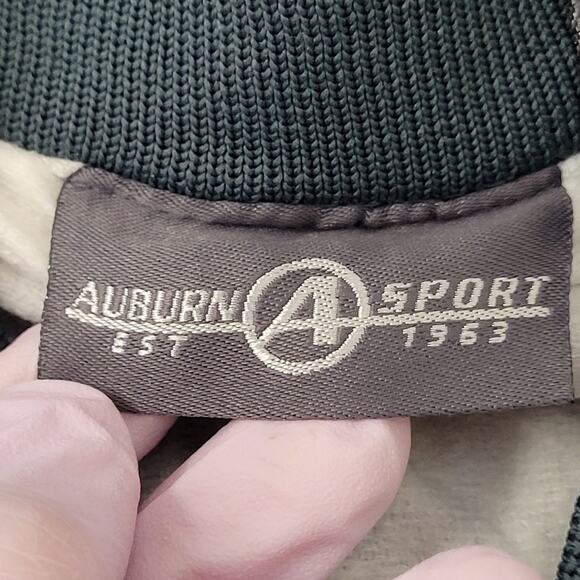 Vintage Y2K US-Navy Satin Bomber Jacket XL 26x27 Boxy NAVY Chief - Picture 6 of 16